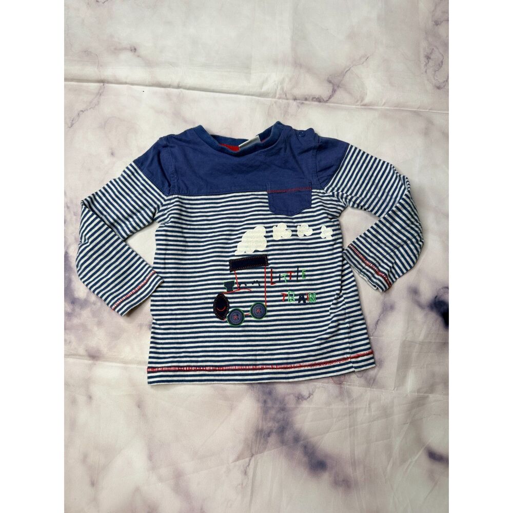 Bob der bar Embroidered Little Train boys Long Sleeve Top